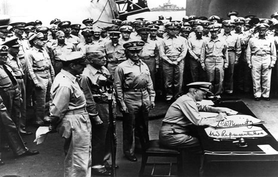 Japanese Signing Surrender Agreement in Tokyo Bay Image 6
